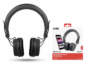 Ajouter au panier Écouteurs Stéréo Bluetooth SBS DJ - Noir Écouteurs Stéréo Bluetooth SBS DJ - Noir
