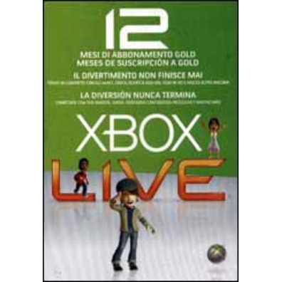 Cartes D'abonnement Xbox 360 Live 12 Mois