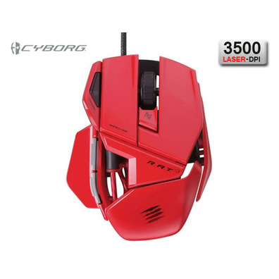 MadCatz Cyborg Rat 3 Rouge Noir