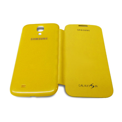 Flip Cover Case for Samsung Galaxy S4 Jaune