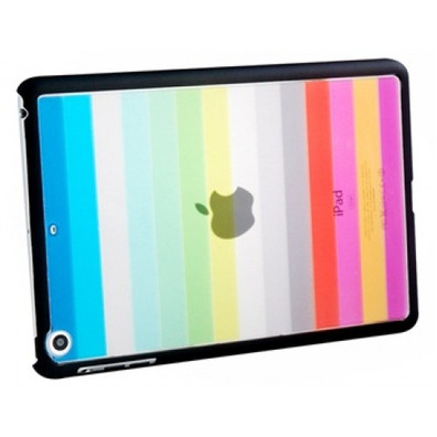 Coque iPad Mini Arc-en-ciel (Noir)