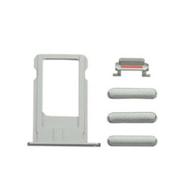 SIM Card Tray and Side Buttons Set for iPhone 6 Plus Argent