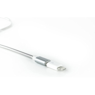 Adaptador Lightning a Micro USB Nanocable Blanco