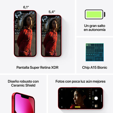 Apple iPhone 13 512 Go 5G MLQF3QL/A Rojo