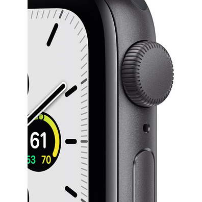 Apple Watch SE 2021 GPS 40 mm Caja de Aluminio Gris espacial / Correa Deportiva Negro Medianoche