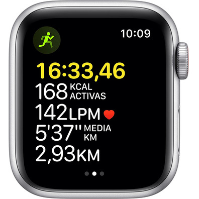 Apple Watch SE 2021 GPS/Cellulaire 40 mm Aluminio Plata / Correa Deportiva Azul Abismo