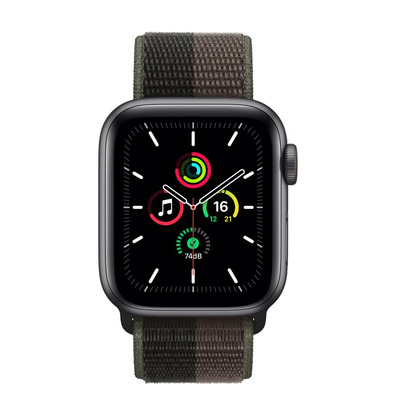 Apple Watch SE 2021 GPS/Cellulaire 40mm Gris Espacial Correa Boucle Deportiva Tornado Gris