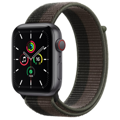 Apple Watch SE 2021 GPS/Cellulaire 44 mm Aluminio / Gris Espacial Correa Boucle Deportiva Tornado Gr