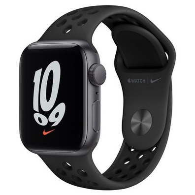 Apple Watch SE Nike GPS 40 mm Gris Espacial Correa Deportiva Nike Antracita Negro