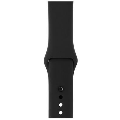 Apple Watch Series 3 38mm GPS Aluminio / Gris Espacial con correa deportiva Negra MTF02QL/A