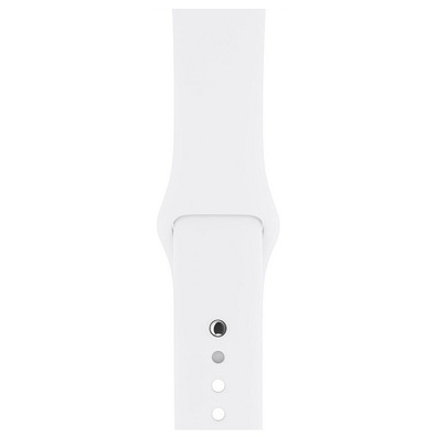 Apple Watch Series 3 38mm GPS Aluminio / Plata con correa deportiva blanca MTEY2QL/A