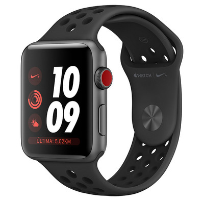 Apple Watch Série 3, Nike GPS Cellule 38mm Espace Gris