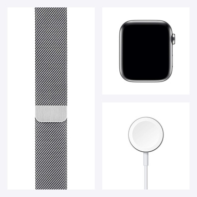 Apple Watch Series 6 GPS + Cellule 44mm Acero Inoxannulable Boucle Milanese Plata