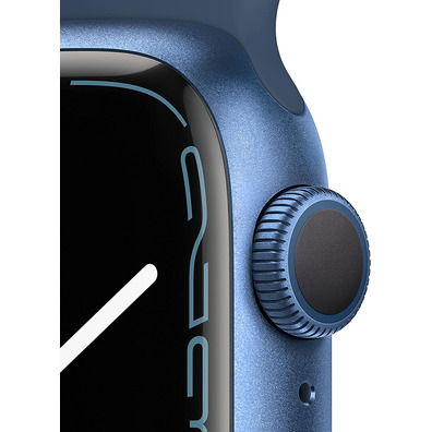 Apple Watch Series 7 GPS 41 mm Caja Aluminio en Azul / Correa deportiva Azul Abismo