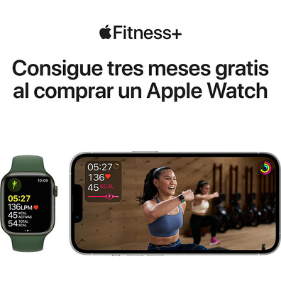 Apple Watch Series 7 GPS 41 mm Caja de Aluminio en Rojo / Correa deportiva Roja