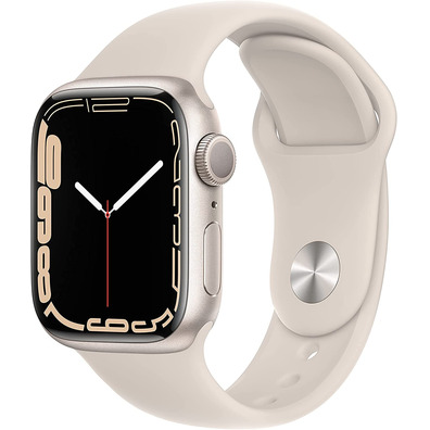 Apple Watch Series 7 GPS 41mm Caja Aluminio Blanco Estrella / Correa Deportiva Blanco Estrella