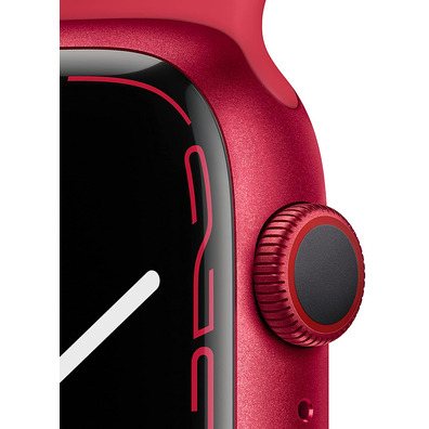 Apple Watch Series 7 GPS/Cellulaire 45 mm Aluminio Rojo / Correa deportiva Roja