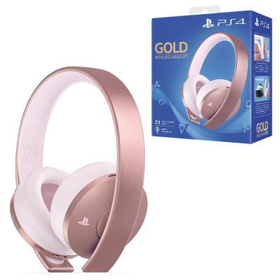 Casque sans Fil Sony 7.1 Or Rose PS4/PC/Mac