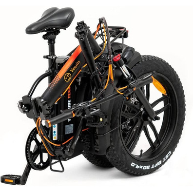 Bicicleta Eléctrica FAT Bike Youin You-Ride Texas Negro / Naranja