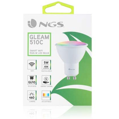 LED Bombilla NGS Gleam 510C Smart Bulb RGB GU10