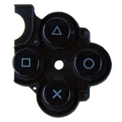 D-Pad Rubber and Buttons (Black) - PSP 3000