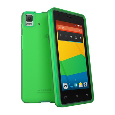 bq Aquaris E5 Gummie Cover Noir / Vert