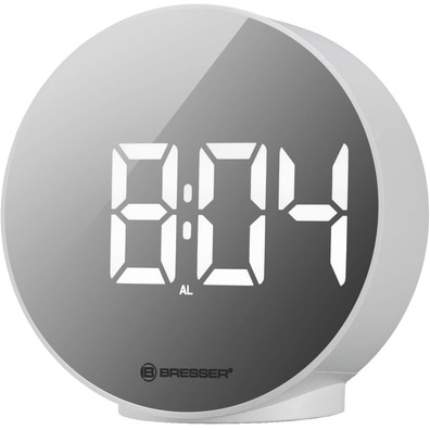 Bresser Reloj Despertador Mytime Echo FXR Blanco