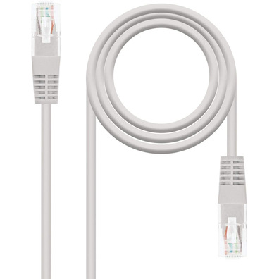 Câble de Red UTP Cat 5E RJ45 Nanocable 15m Gris