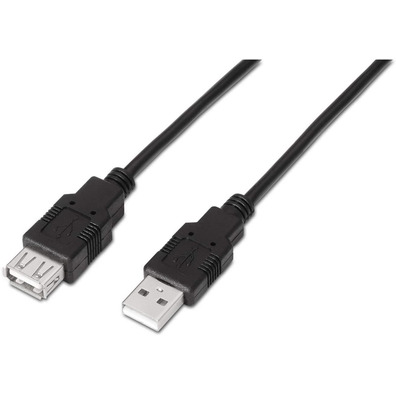 Câble Extensor USB (A) a USB (A) 2.0 Aisens 3m Negro