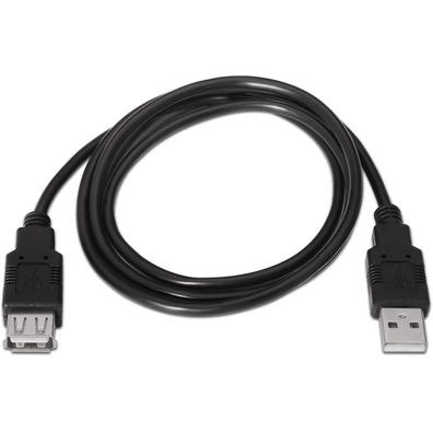 Câble Extensor USB (A) a USB (A) 2.0 Aisens 3m Negro