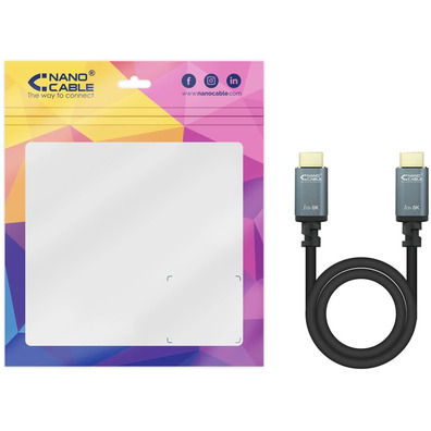 Câble HDMI 2.1 Nocable Iris 1.5m Negro