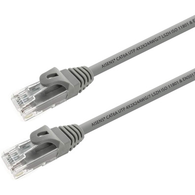 Câble Red RJ45 LSZH UPT Aisens CAT6A 10M Gris