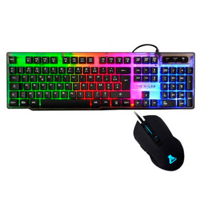 Combo Le G-Lab Clavier Keyz Néon   Souris Kult Hélium