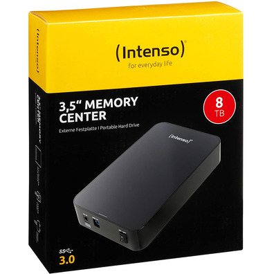 Disque dur externe 3.5" Intense Centre de la Mémoire 8 TO-Noir