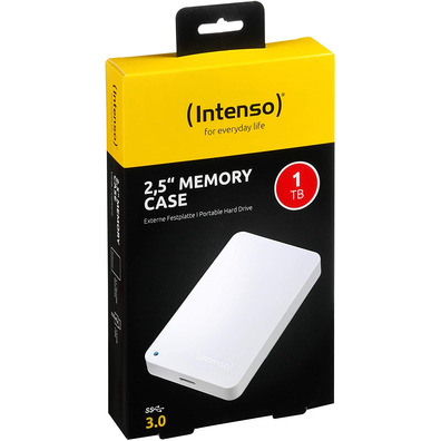 Disque dur externe Intenso Memory case 1 to 2,5" Blanc