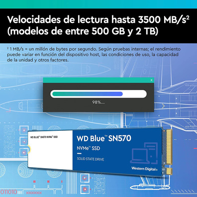 Disco Duro M2 Western Digital Blue 500 Go SN750 NVME PCIE 3