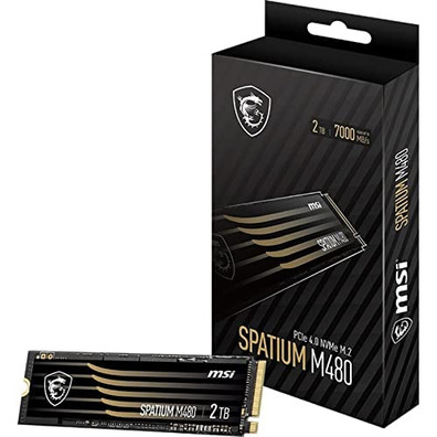 Disco Duro MSI Spatium M480 M2 SSD 2TB PCIE4