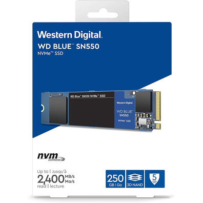 Disco Duro Western Digital Blue M2 SSD 250 Go PCIe SN550 NVMe