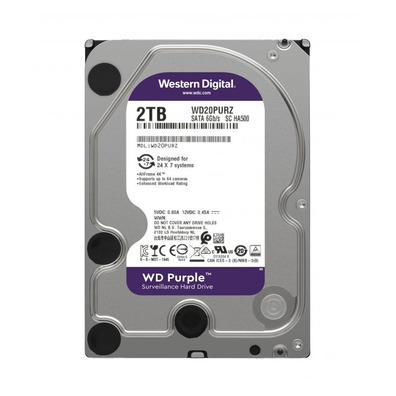 Disco Duro Western Digital Purple (Videovigilancia) 2TB 3.5''SATA 3