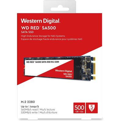 Disco M. 2 Western Digital Red SA500 NAS WDS500G1R0B SSD 500 Go