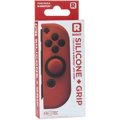 Caisse de Silicone de la Joie Avec le bouton Droit  Grip Rouge