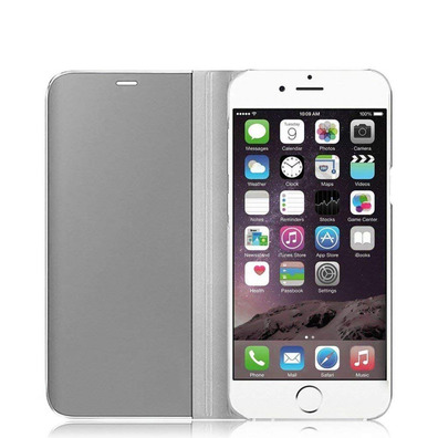 Type de livre Mirror Case pour iPhone 7/8 Argent