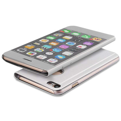 Type de livre Mirror Case pour iPhone 7/8 Argent