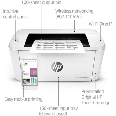 Imprimante HP Laserjet Pro M15W USB Wifi