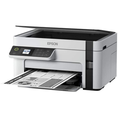 Impresora Recargable Monocromo Multifunción Epson Ecotank ET-M2120 WiFi Blanca