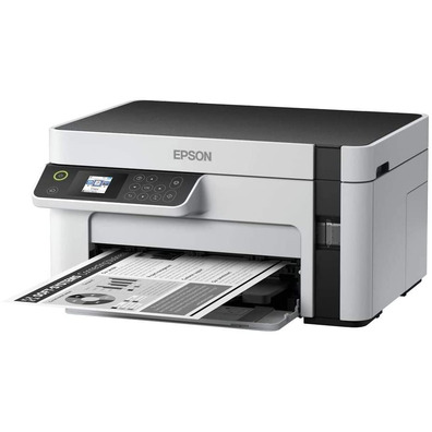 Impresora Recargable Monocromo Multifunción Epson Ecotank ET-M2120 WiFi Blanca