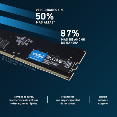 Memoria RAM Crucial 16 Go DDR5 4800 MHz CT16G48C40U5