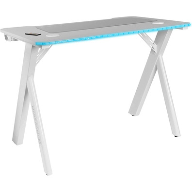 Mesa Gaming Mars Gaming MGD100RGB 100x60x74 cm Blanca