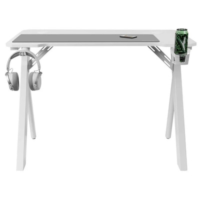 Mesa Gaming Mars Gaming MGD100RGB 100x60x74 cm Blanca