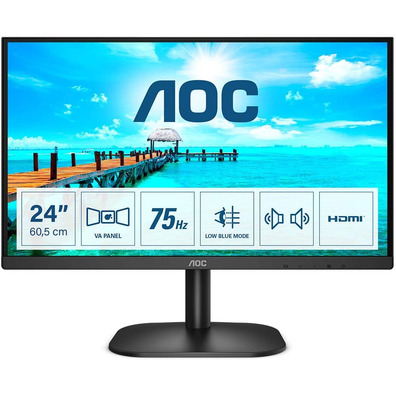 Monitor AOC 24B2XDAM 23.8 " Full HD Multimedia Negro